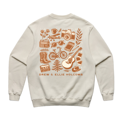 Crewneck Natural Collage
